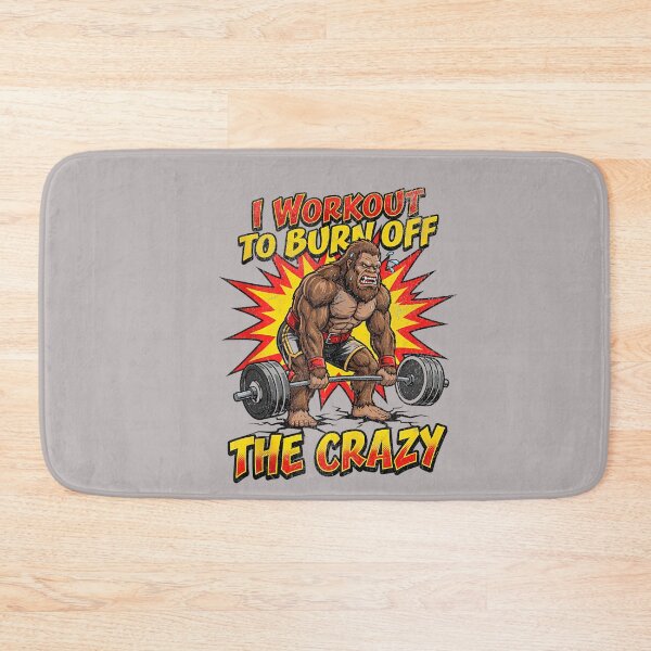 Item preview, Bigfoot Deadlift I Workout to Burn Off The Crazy Funny Gym Tank Top designed and sold by mjohnson9.