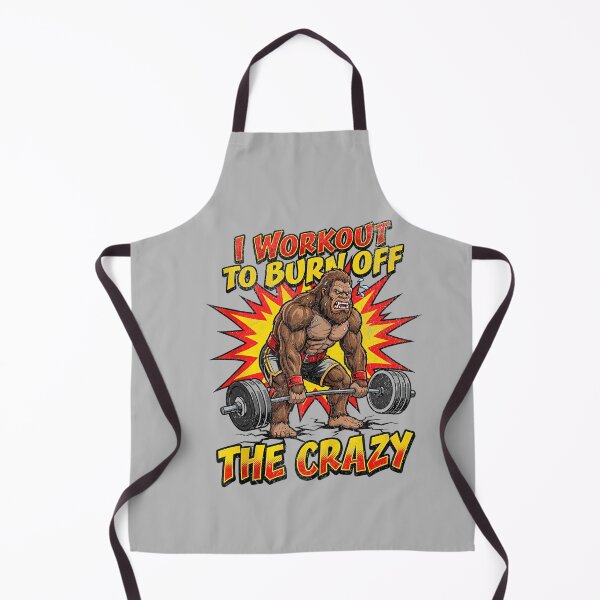 Item preview, Bigfoot Deadlift I Workout to Burn Off The Crazy Funny Gym Tank Top designed and sold by mjohnson9.