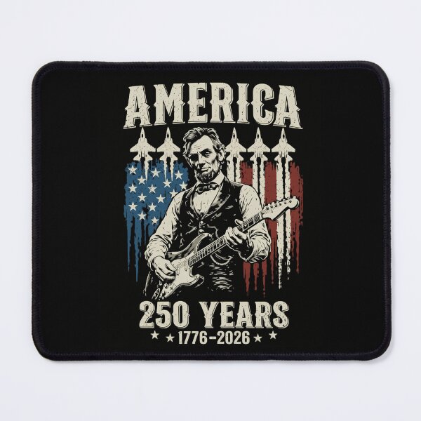 Item preview, Abraham Lincoln Rock Star America 250 Years 1776-2026 Patriotic Vintage designed and sold by haitrieuic96.