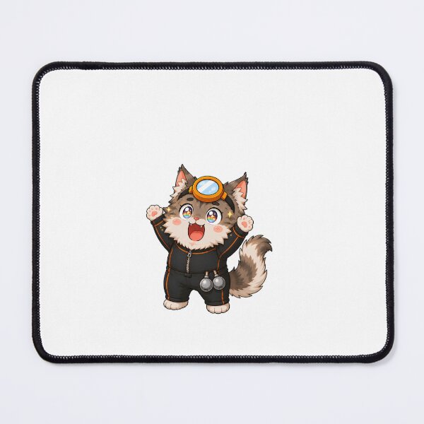 Item preview, KOREA HAENAM - Cute Chibi Maine Coon Cat Rainbow Eyes Sticker designed and sold by KOREA-HAENAM.