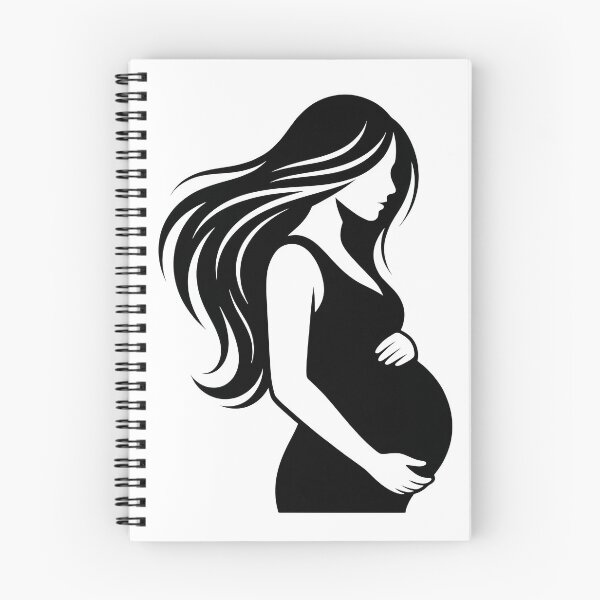 Item preview, A pregnant woman with long hair standing on transparent background designed and sold by Creative88Art.