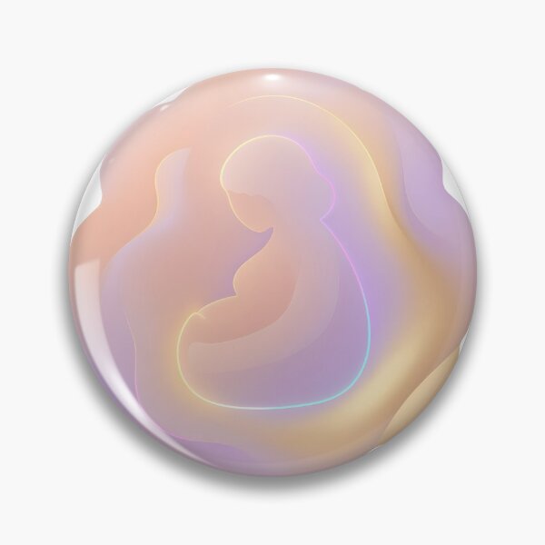 Item preview, A glowing illustration of a fetus in the womb on transparent background designed and sold by Creative88Art.