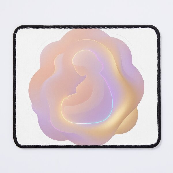 Item preview, A glowing illustration of a fetus in the womb on transparent background designed and sold by Creative88Art.