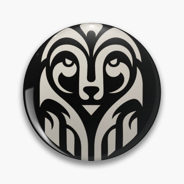 Item preview, Minimalist Tribal Wolf Head designed and sold by JonelCrafts.