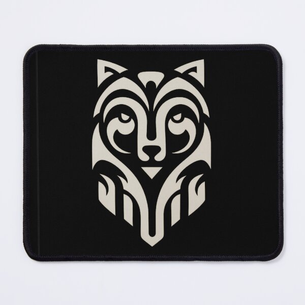 Item preview, Minimalist Tribal Wolf Head designed and sold by JonelCrafts.