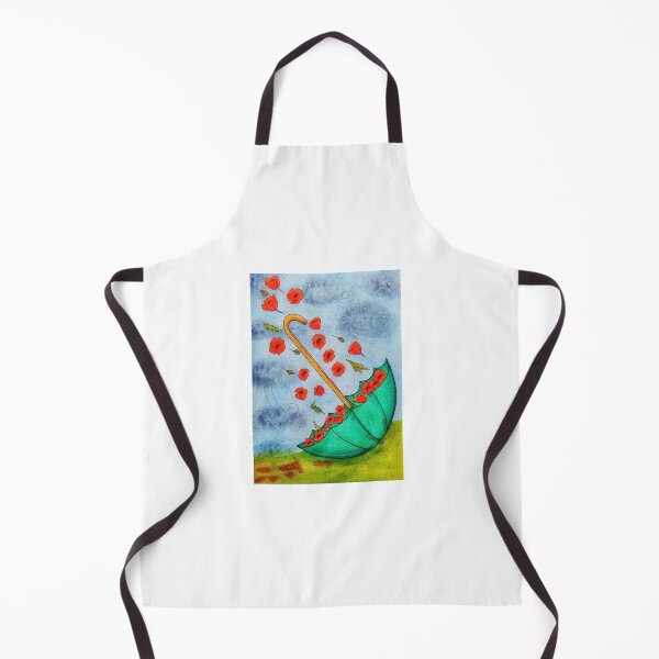 Item preview, The poppy parasol designed and sold by Paintedhues.
