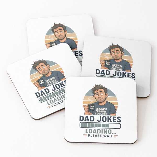 Item preview, Dad Jokes Loading Funny Coffee Mug Sticker designed and sold by FestivityFinds.