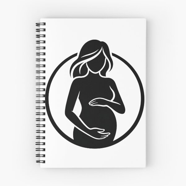 Item preview, A pregnant woman in a circular frame on transparent background designed and sold by Creative88Art.