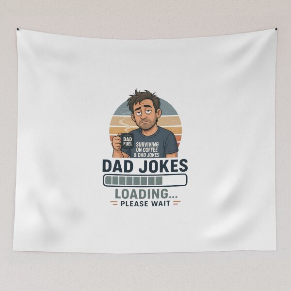 Item preview, Dad Jokes Loading Funny Coffee Mug Sticker designed and sold by FestivityFinds.