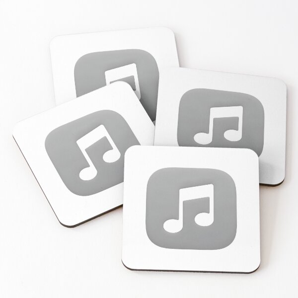Item preview, A gray music note icon on transparent background designed and sold by Creative88Art.