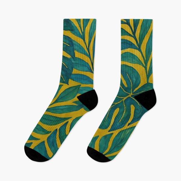 Item preview, Blue and Green Tropical Leaves designed and sold by GraphicsClub.