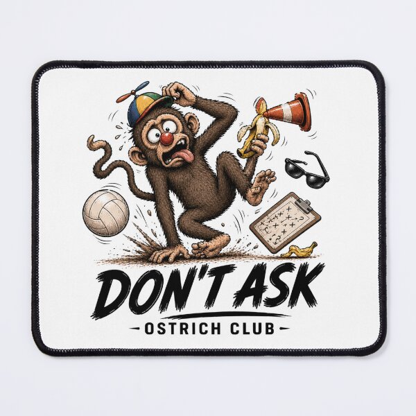 Item preview, Don’t Ask Monkey Sticker – Chaos Mode Activated designed and sold by ostrich.club.