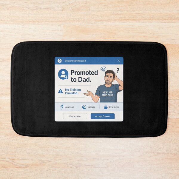 Item preview, Promoted To Dad Funny New Father Graphic T-Shirt designed and sold by FestivityFinds.