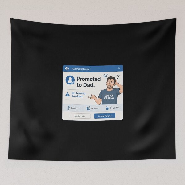 Item preview, Promoted To Dad Funny New Father Graphic T-Shirt designed and sold by FestivityFinds.