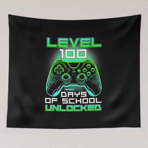 Item preview, Level 100 Days of School Unlocked Gamer  designed and sold by FGTV2021.
