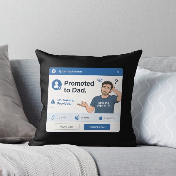 Item preview, Promoted To Dad Funny New Father Sticker designed and sold by FestivityFinds.