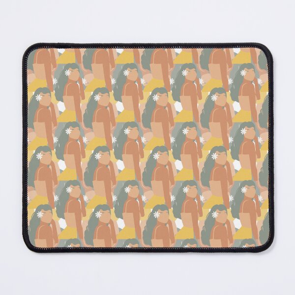 Item preview, Boho Hawaiian Aesthetic Pastel Girl Seamless Pattern Design designed and sold by NadDot.