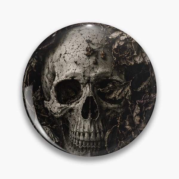 Item preview, Wilted rose skull designed and sold by BlueBerry45.