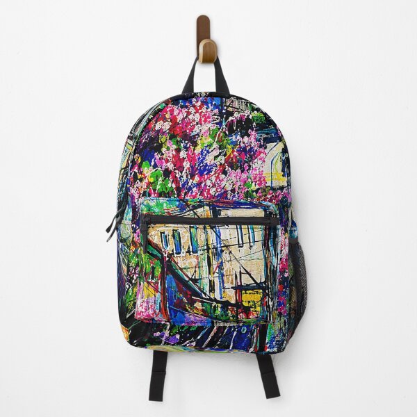 Item preview, Colorful Alley Street Print designed and sold by eliramaison.