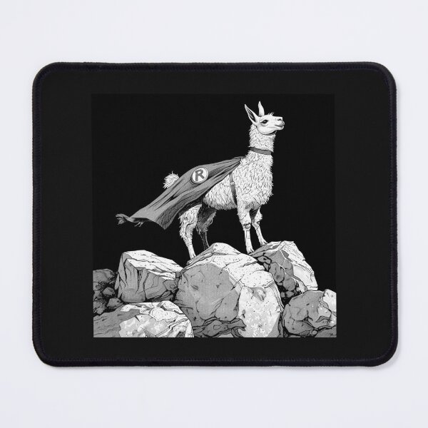 Item preview, Hero Llama Standing on Rocks designed and sold by inkoutninja.