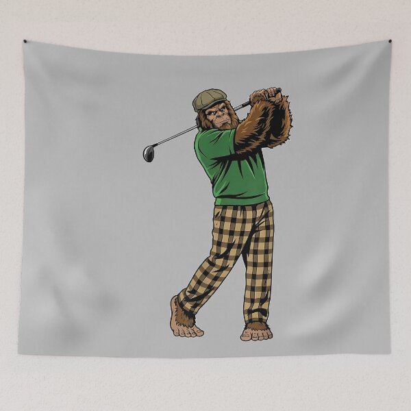 Item preview, Bigfoot Golf Funny Golfing Sasquatch Golfer with Club Swing designed and sold by mjohnson9.