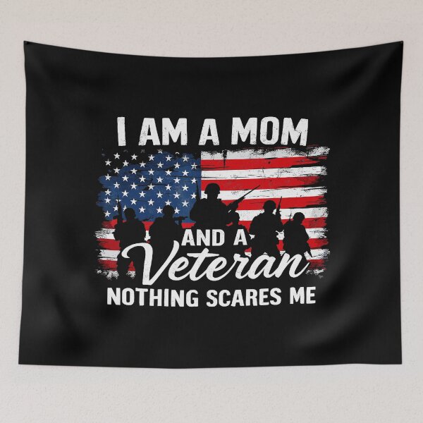Item preview, Mom Veteran Patriotic Flag  designed and sold by zamiokaline.