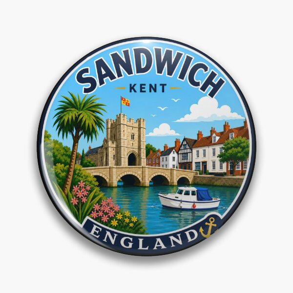 Item preview, Sandwich, Kent, England - Historic Riverside Town designed and sold by Myra365Art.