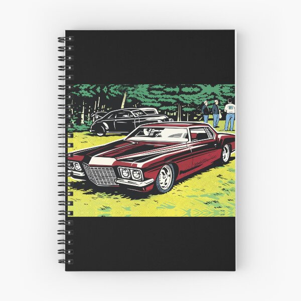 Item preview, Red Classic Muscle Car Car Show Scene Art designed and sold by RamyGallery.