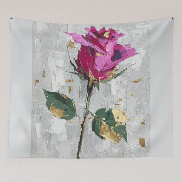 Item preview, Modern Abstract Pink Rose with Gold Foil designed and sold by colorful-white.