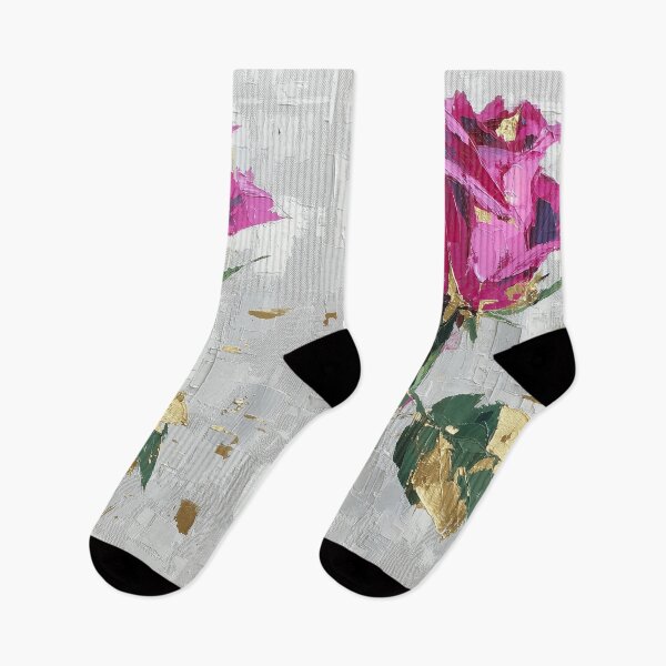 Item preview, Modern Abstract Pink Rose with Gold Foil designed and sold by colorful-white.
