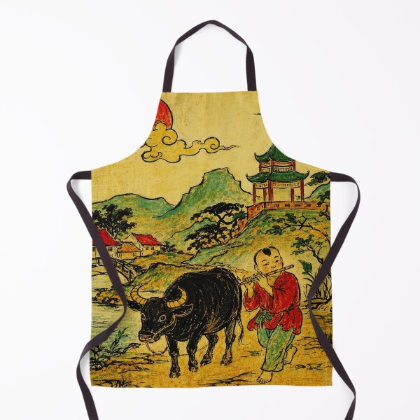 Item preview, Buffalo Boy Playing Flute Vintage Asian designed and sold by eliramaison.