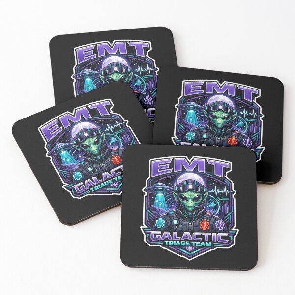 Item preview, Cool Cyberpunk Alien EMT Galactic Triage Team EMS Sci-Fi Medic Graphic for EMS Week & National EMT Day designed and sold by ClinicalHubs.