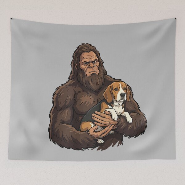 Item preview, Bigfoot Holding Beagle designed and sold by mjohnson9.