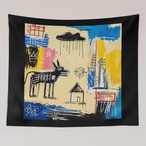 Item preview, Abstract Dog Graffiti Canvas designed and sold by Modaozushi216.