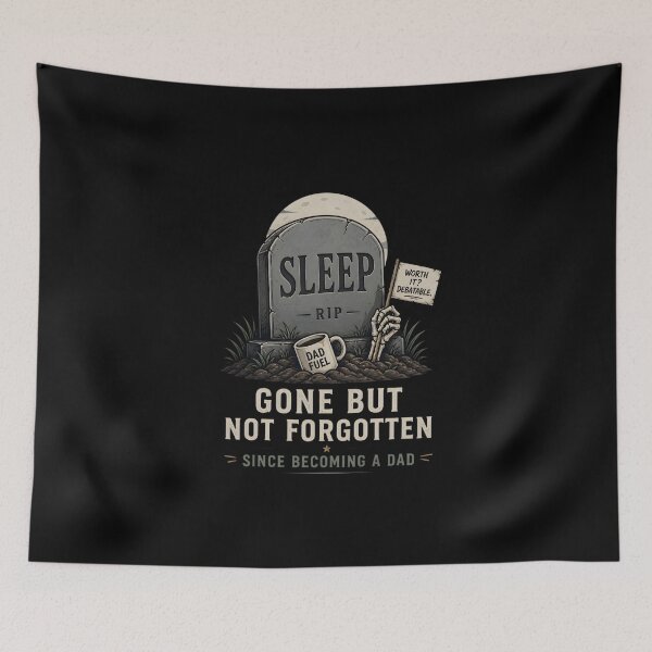 Item preview, Sleep RIP Funny Exhausted Dad Coffee Mug designed and sold by FestivityFinds.