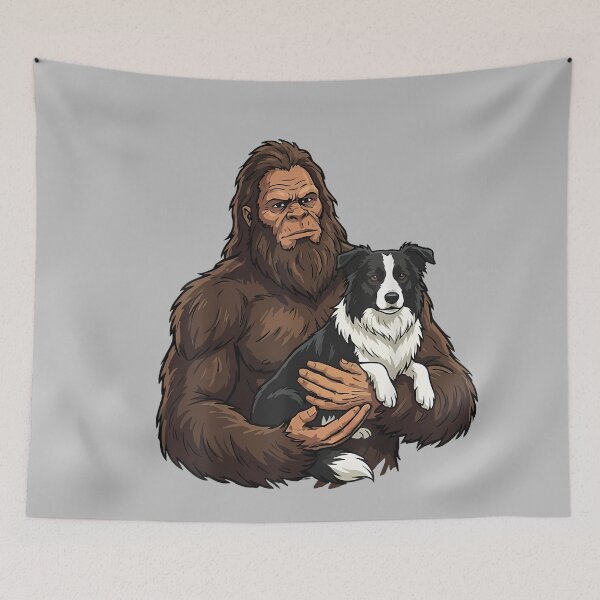 Item preview, Bigfoot Holding Border Collie designed and sold by mjohnson9.