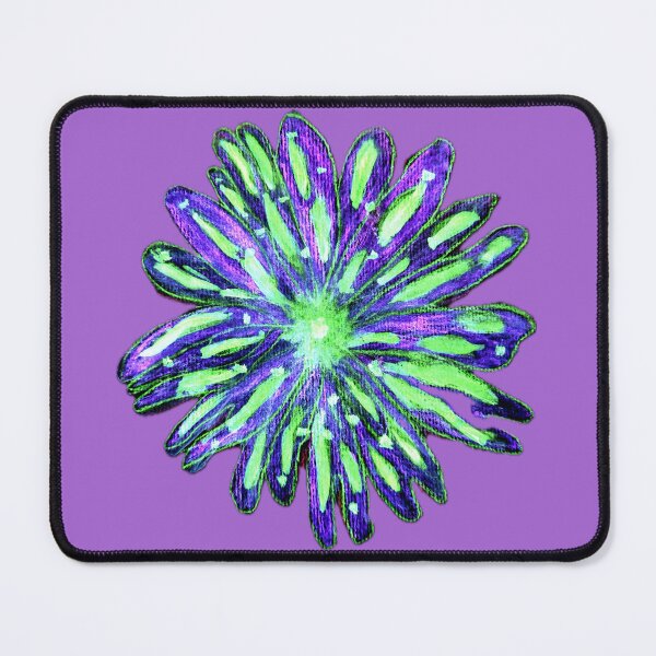 Item preview, Blooming Elegance, Vibrant Neurographic Purple Green Daisy Abstract for Meditation & Color Therapy designed and sold by Sherrylynart.