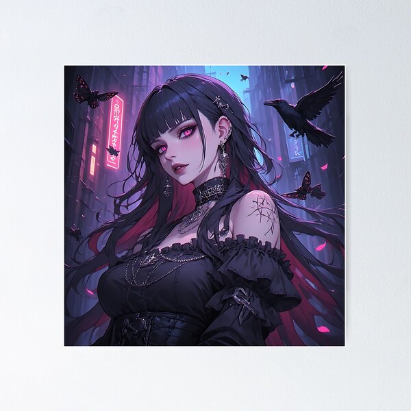 Item preview, Hot Halloween Anime Goth Girl 29 designed and sold by Your New Fixation.
