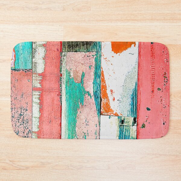 Item preview, Vintage Rustic Pink And Green Wood Boards Art designed and sold by DEC02.