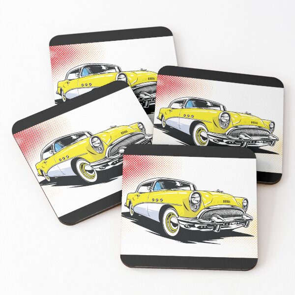 Item preview, Yellow Classic Roadster Pop Art Illustration designed and sold by RamyGallery.