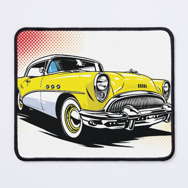 Item preview, Yellow Classic Roadster Pop Art Illustration designed and sold by RamyGallery.