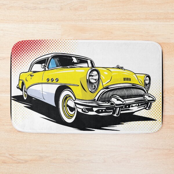 Item preview, Yellow Classic Roadster Pop Art Illustration designed and sold by RamyGallery.