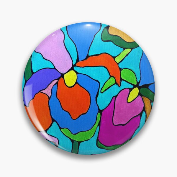 Item preview, Vibrant Irises Harmony, Neurographic Floral Abstract for Healing & Color Therapy designed and sold by Sherrylynart.