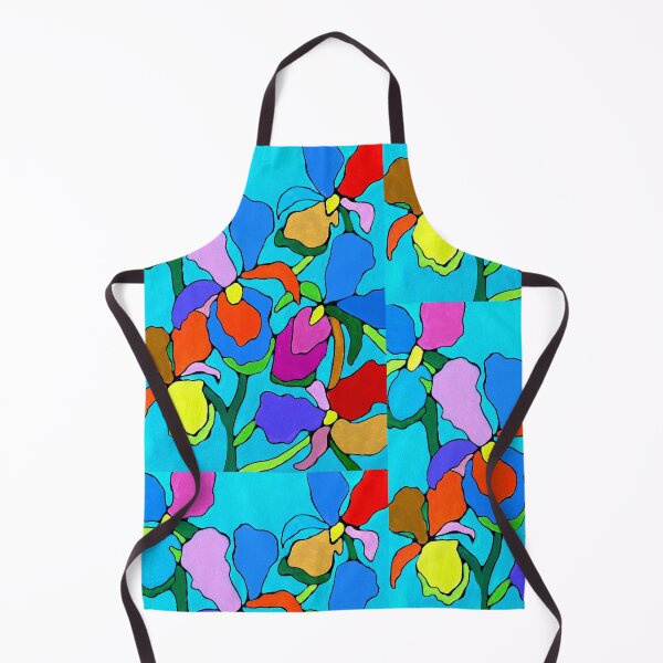 Item preview, Vibrant Irises Harmony, Neurographic Floral Abstract for Healing & Color Therapy designed and sold by Sherrylynart.