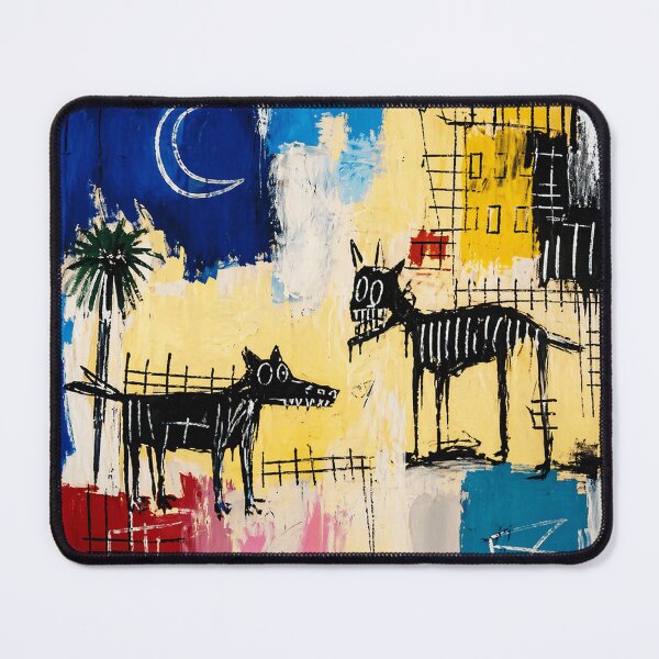 Item preview, Abstract Black Cat Moon Painting designed and sold by Modaozushi216.