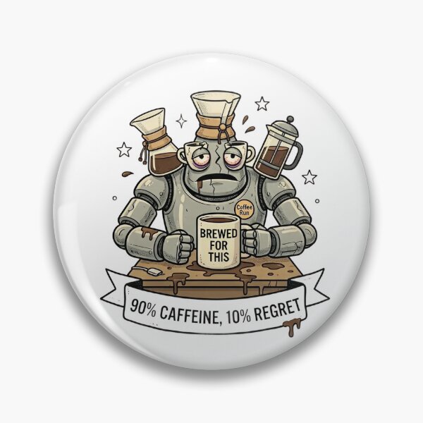 Item preview, Retro Robot Coffee T-Shirt - "Brewed for This" Funny Engineering Graphic designed and sold by PixelsTelas.