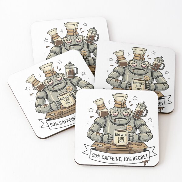 Item preview, Retro Robot Coffee T-Shirt - "Brewed for This" Funny Engineering Graphic designed and sold by PixelsTelas.