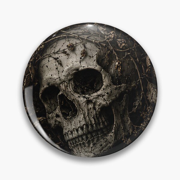 Item preview, Withered garden skull designed and sold by BlueBerry45.