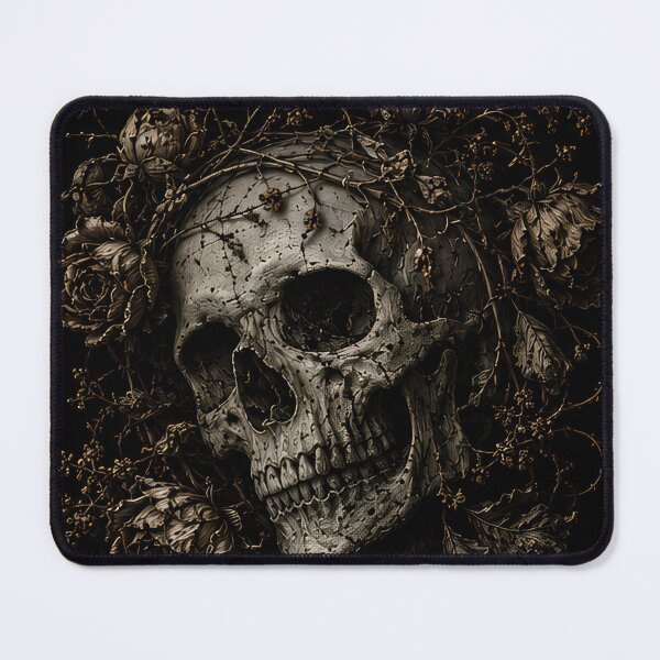Item preview, Withered garden skull designed and sold by BlueBerry45.