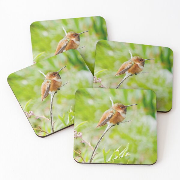 Item preview, Golden Serenity: The Resting Hummingbird designed and sold by sky earth human.